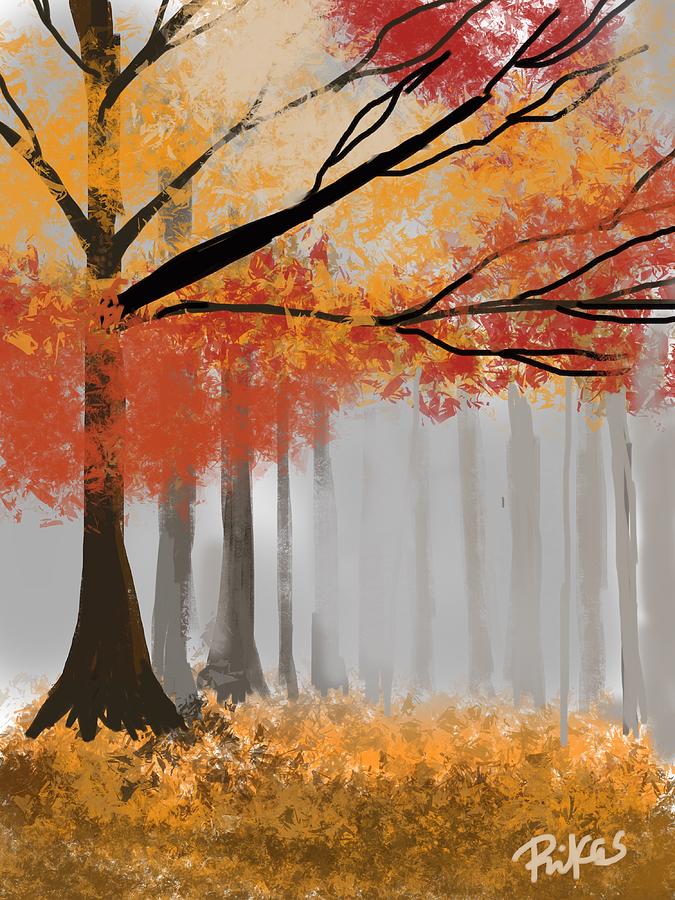 Autumn Mist Digital Art by Serenity Studio Art