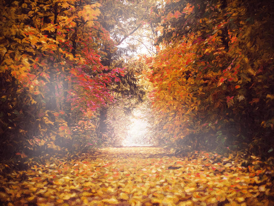 Nature Mixed Media - Autumn Mist by Georgiana Romanovna