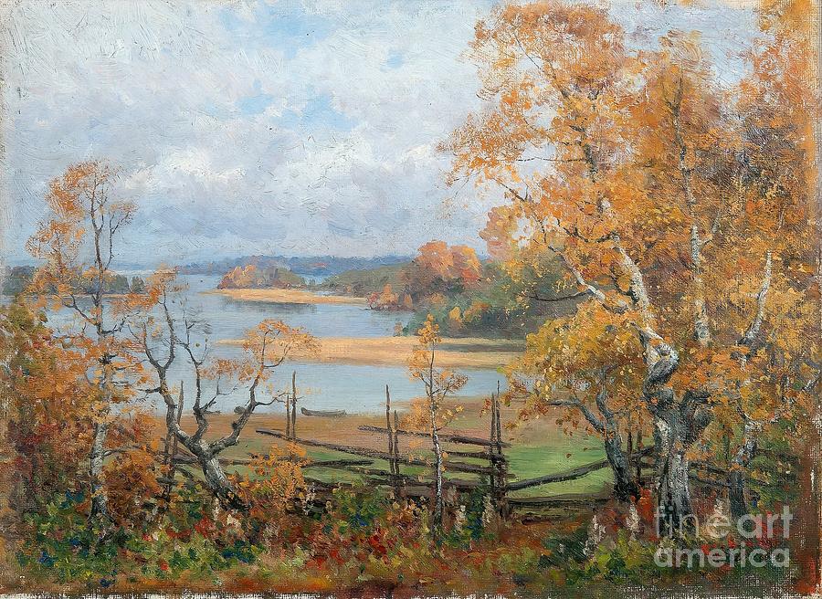 Autumn Mood Painting by Celestial Images