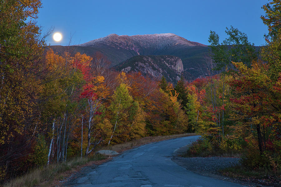 Autumn Moon Photograph by White Mountain Images