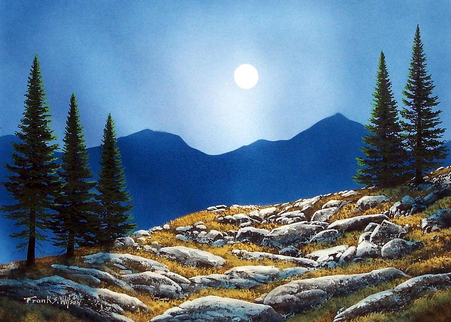Autumn Moon Painting by Frank Wilson
