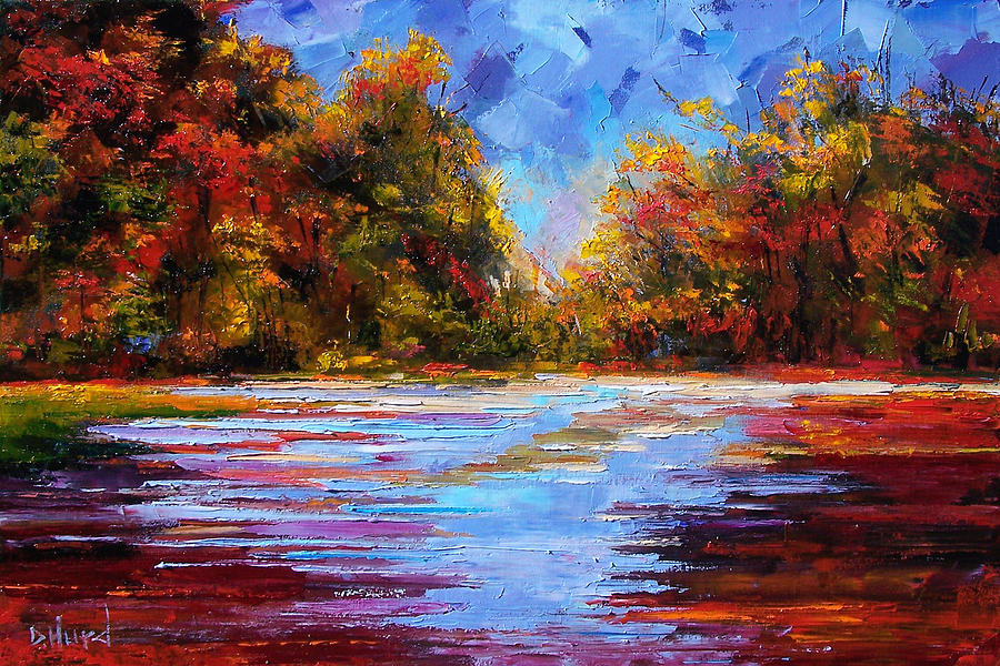 Fall Painting - Autumn Morning by Debra Hurd