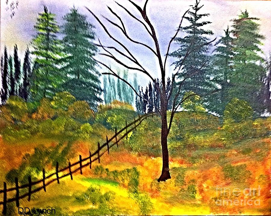 Tree Painting - Autumn Morning In The Wild by Debra Lynch
