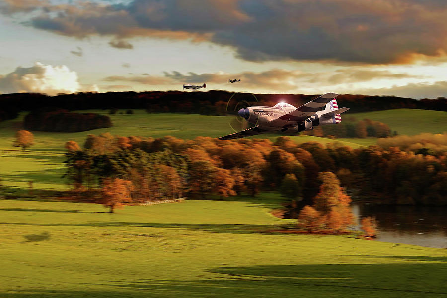 Autumn Mustangs Digital Art by Airpower Art