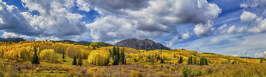 Autumn Near Crested Butte CO_DSC07211-Pano Photograph by Greg Kluempers