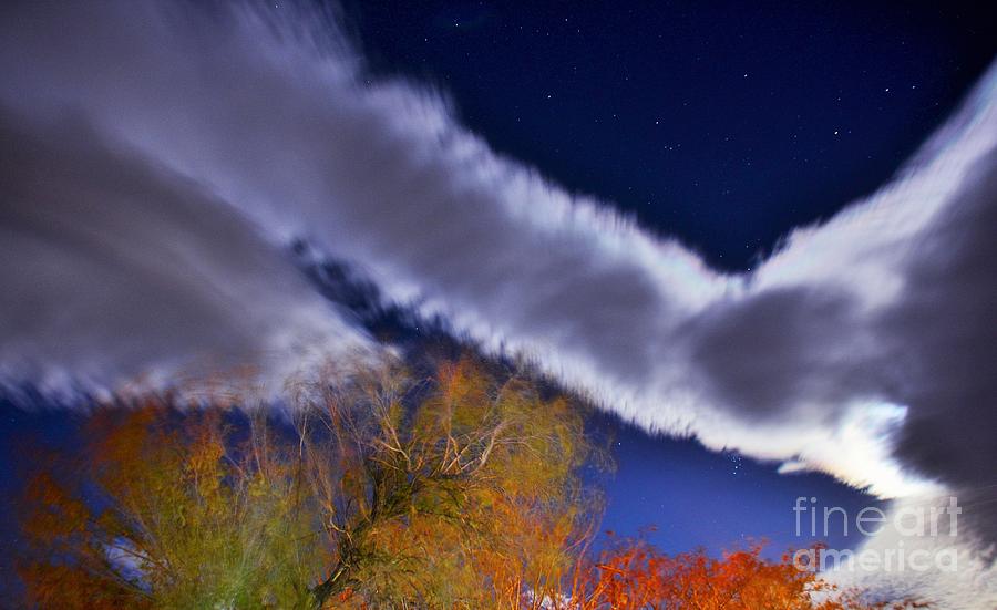 Autumn Night Clouds Photograph by Angela J Wright