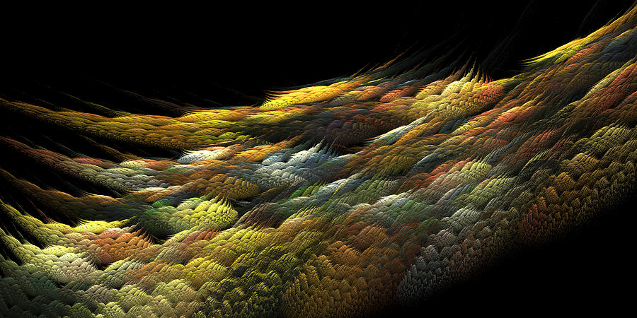 Autumn Nightfall Digital Art by Richard Ortolano