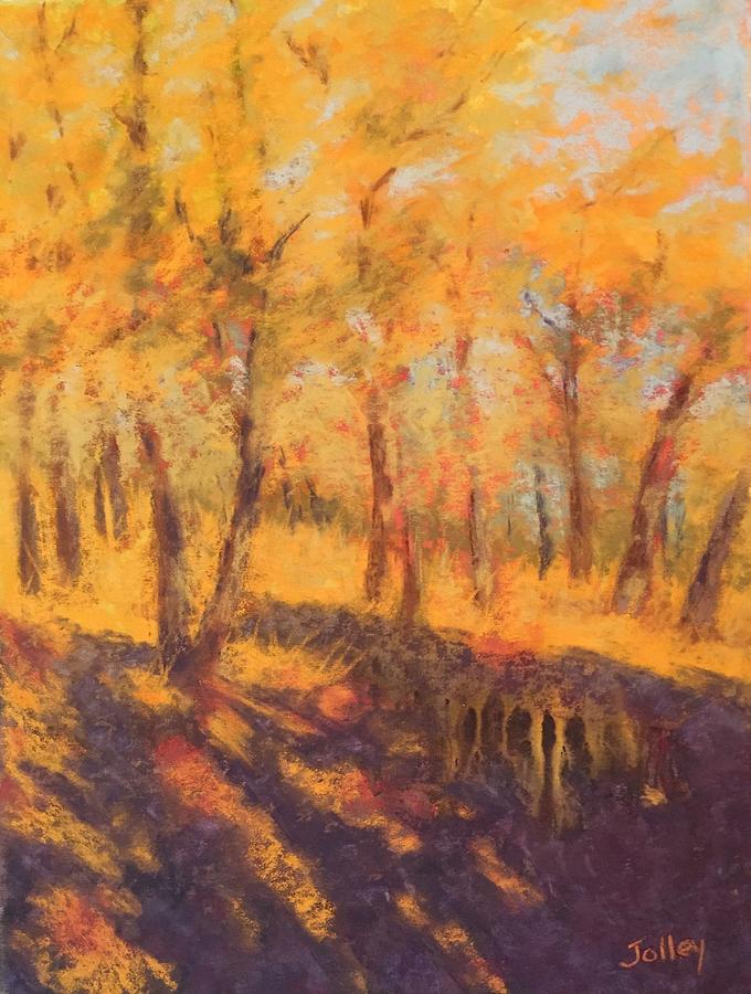 Autumn Oaks Painting by Nancy Jolley