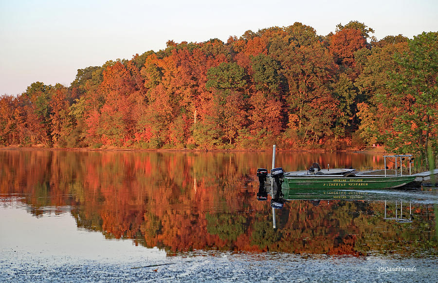 Autumn on Lake Snowden Photograph by PJQandFriends Photography