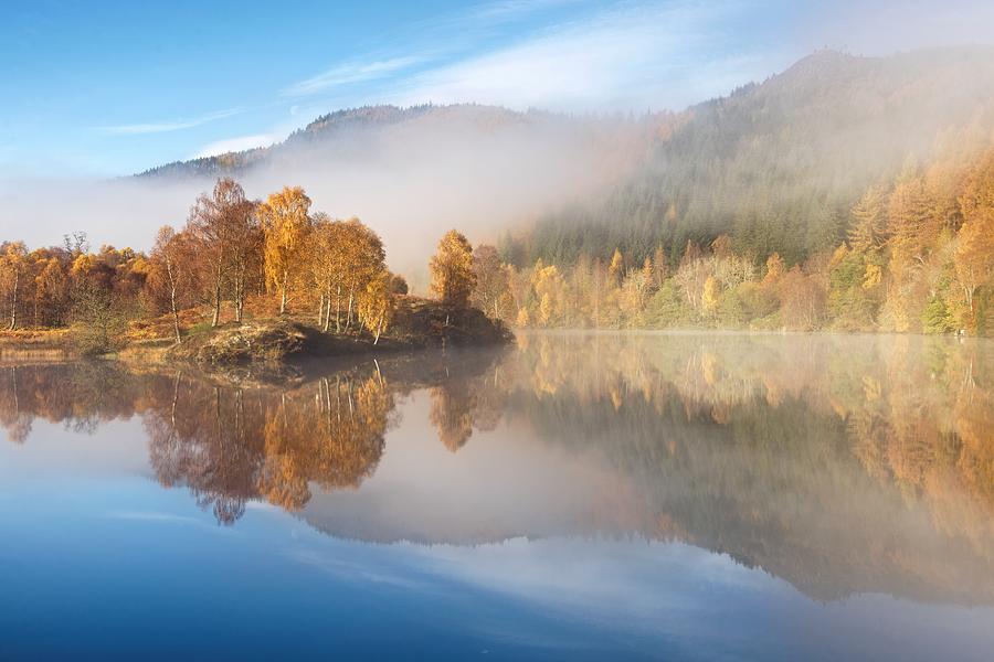 Autumn on Loch Tummel Photograph by Stephen Taylor