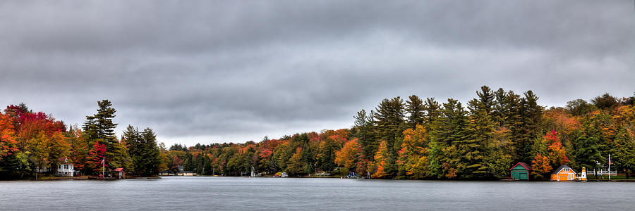 Autumn on Old Forge Pond Photograph by David Patterson