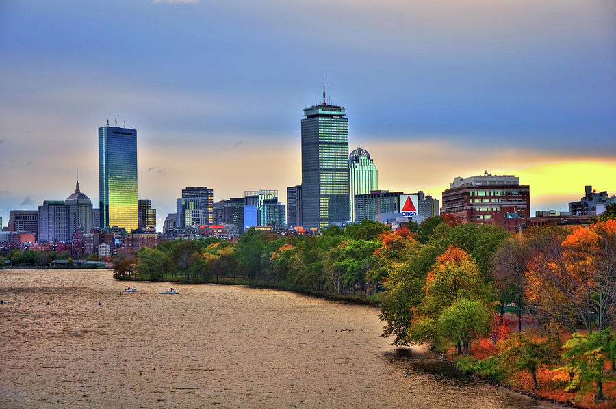 Autumn on the Charles RIver - Boston Photograph by Joann Vitali