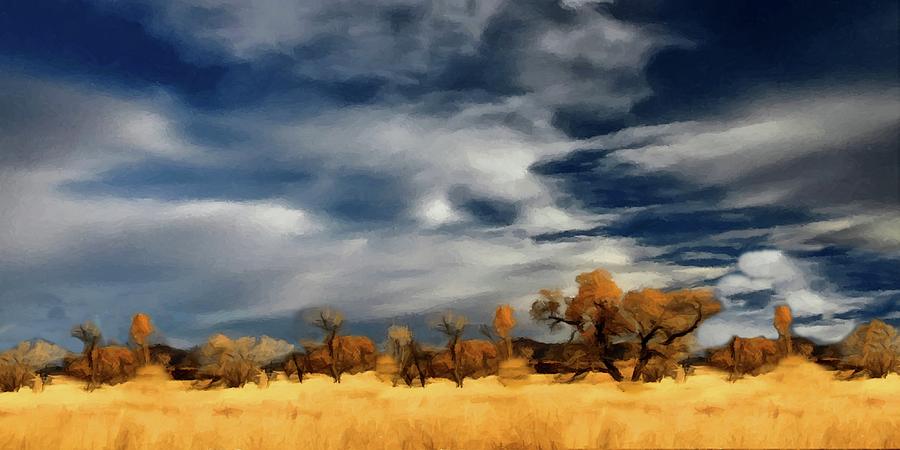 Autumn on the Edge of the Great Plains  Painting by David Dehner