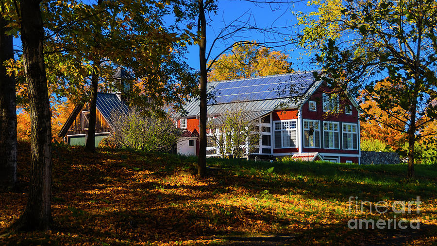 Autumn on the farm in Middlebury Vermont Photograph by Scenic Vermont Photography