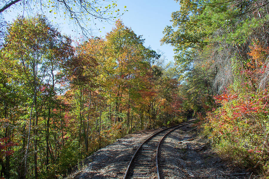 Autumn on the Hiawassee Rails Photograph by John Black