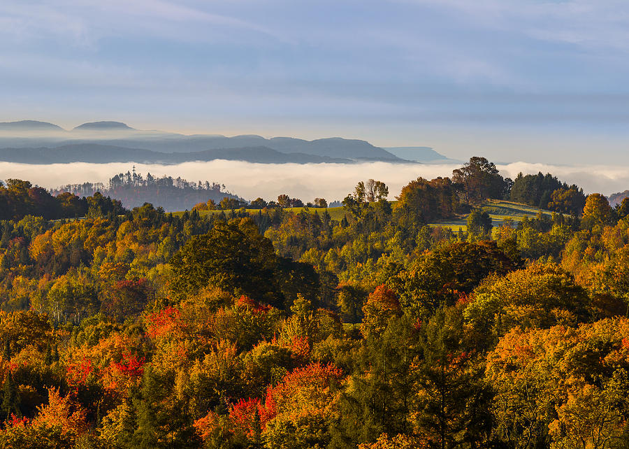 Vermont Autumn in the Hills Photograph by Tim Kirchoff