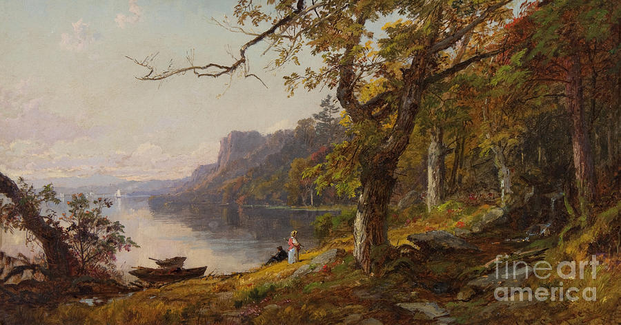 Autumn on the Hudson Painting by Celestial Images