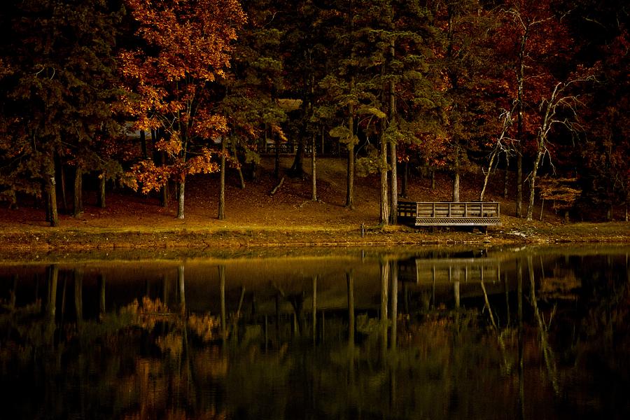 Autumn on the Lake Digital Art by Linda Unger