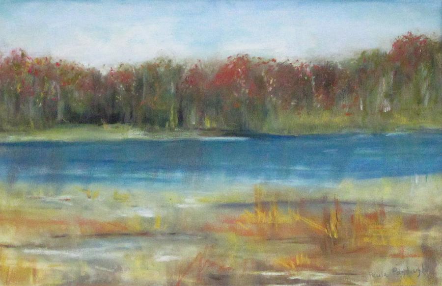 Autumn On The Maurice River Painting by Paula Pagliughi