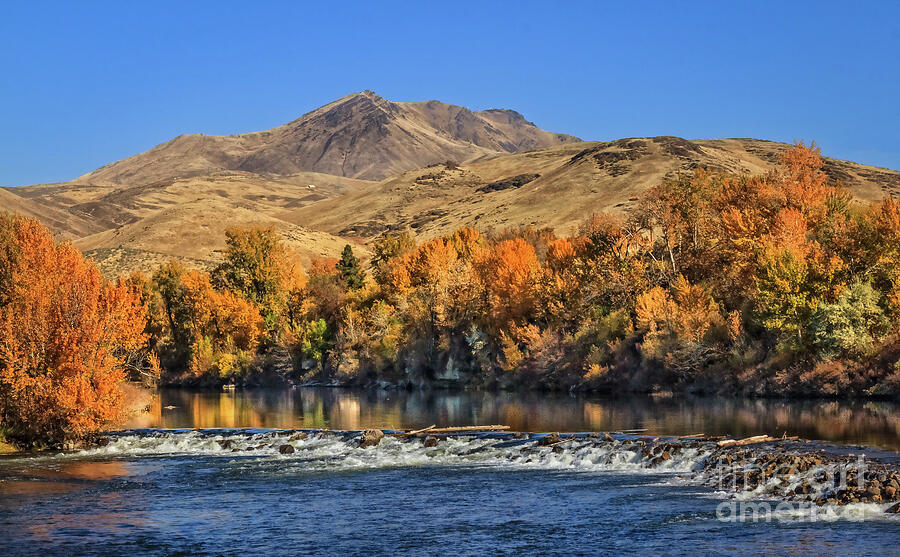 Autumn On The River Photograph by Robert Bales