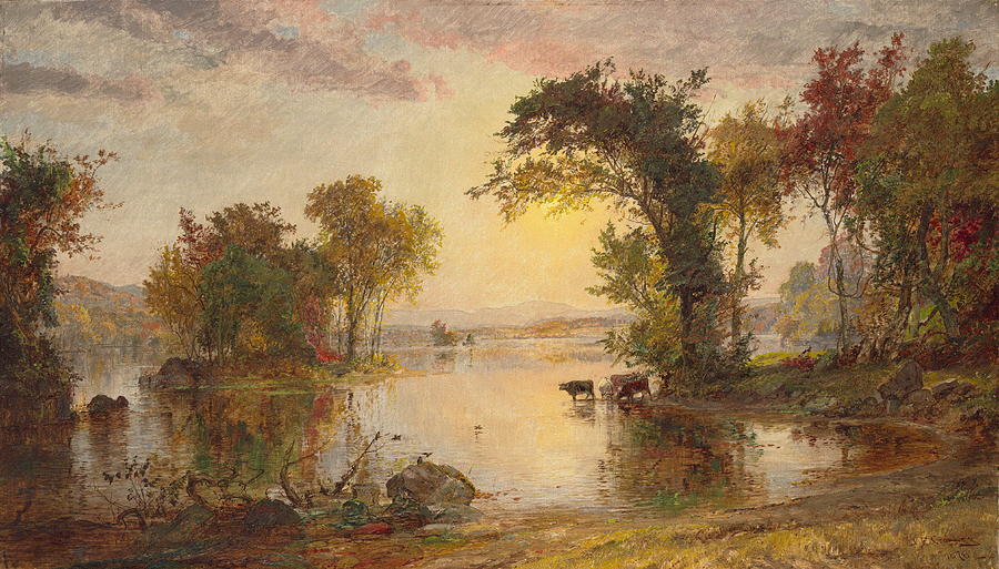 Autumn On The Susquehanna, 1878 Painting by Jasper Francis Cropsey ...