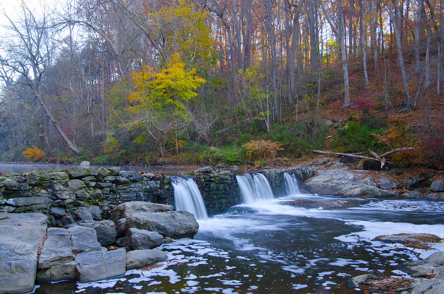 Autumn on the Wissahickon Creek Photograph by Bill Cannon