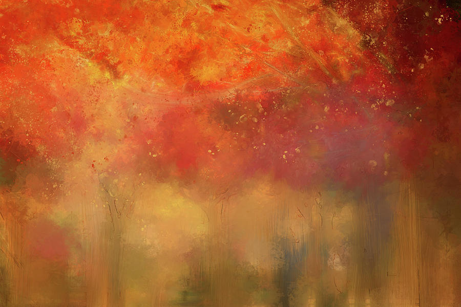 Autumn Painting Digital Art by Terry Davis