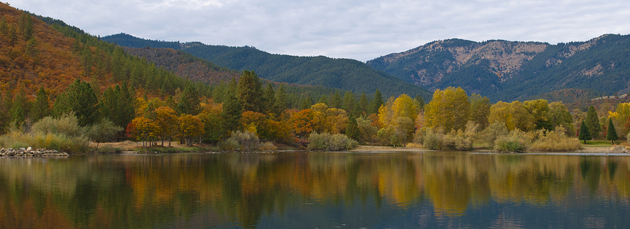 Autumn Panorama Photograph by Loree Johnson