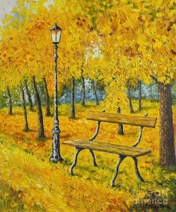 Fall Painting - Autumn Park by Veikko Suikkanen