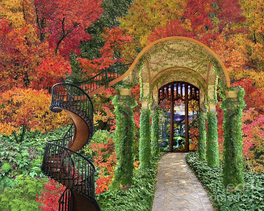 Autumn Passage Digital Art by Lucy Arnold