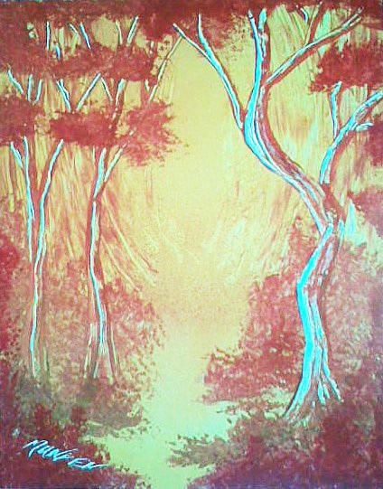 Trees Painting - Autumn Passion by Jonathan Munden Trees Painting - Autumn Passion by Jonathan Munden