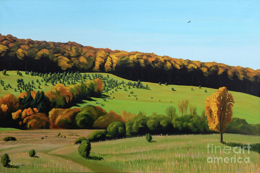 Autumn Pastoral Painting by Robert Coppen