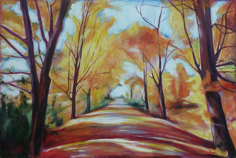 Autumn Path Painting by Sheila Diemert