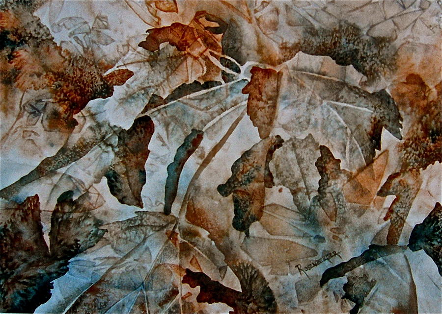 Autumn Patterns Painting by Carolyn Rosenberger