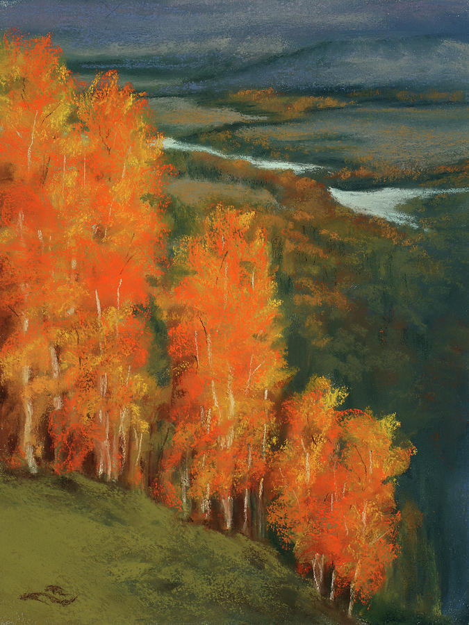 Autumn Peaks on Boulder Mountain Painting by Sandi Snead