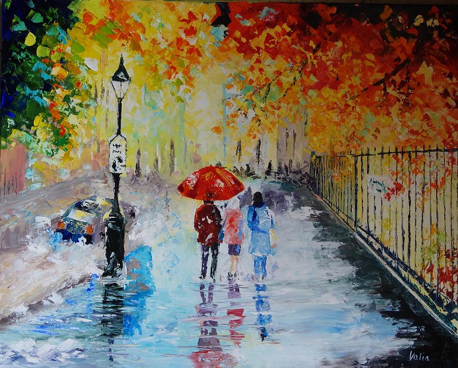 Autumn Rain Painting by Valerie Curtiss - Fine Art America