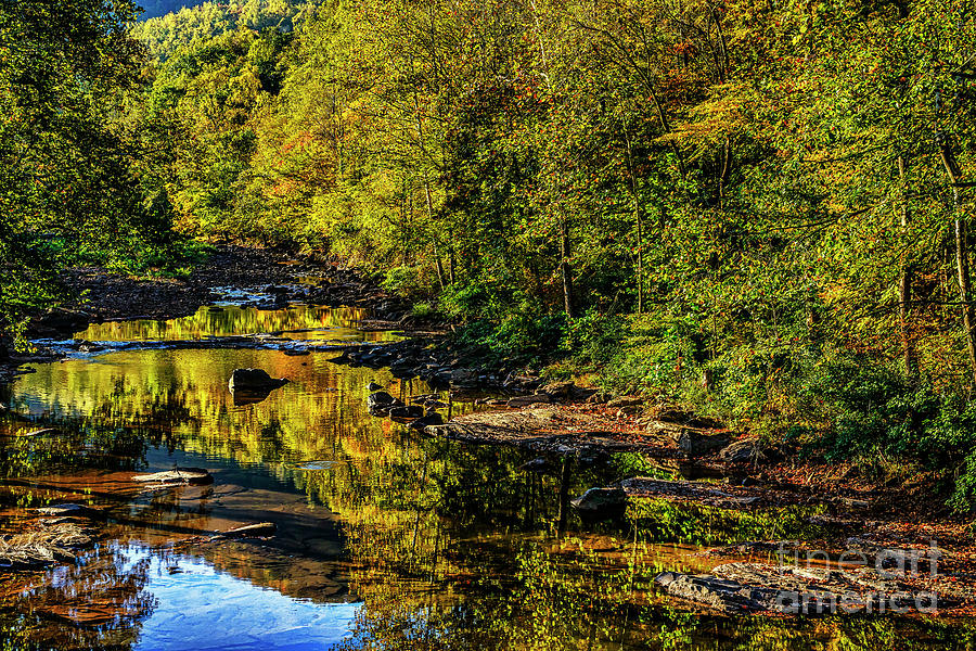 Autumn Reflection along Elk River Photograph by Thomas R Fletcher