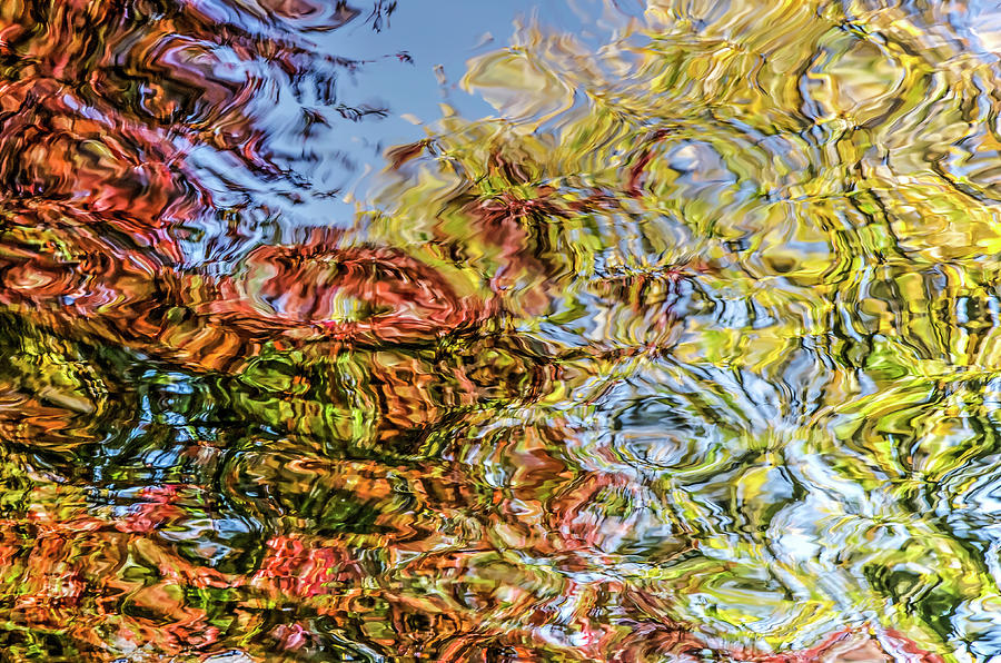 Autumn reflection Digital Art by Frans Blok