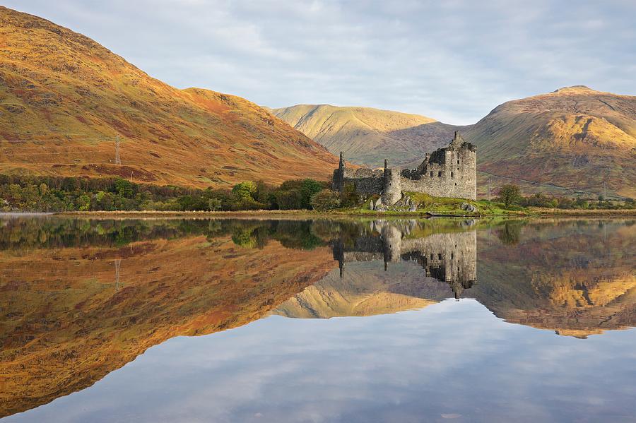 Autumn Reflections at Loch Awe Photograph by Stephen Taylor