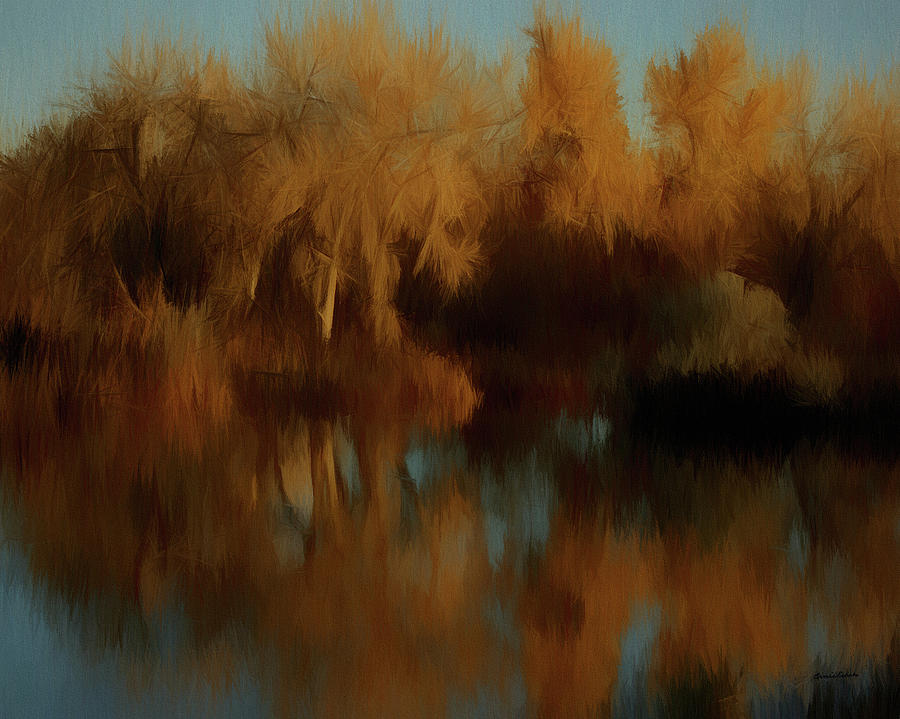 Autumn Reflections DA Digital Art by Ernest Echols