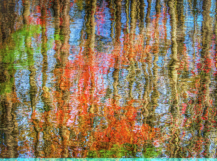 Autumn Reflections in the Water Photograph by Robert Anastasi