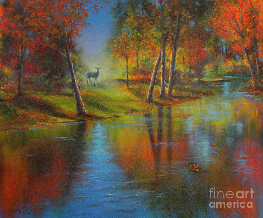 Autumn Reflections Painting by Jeanette French
