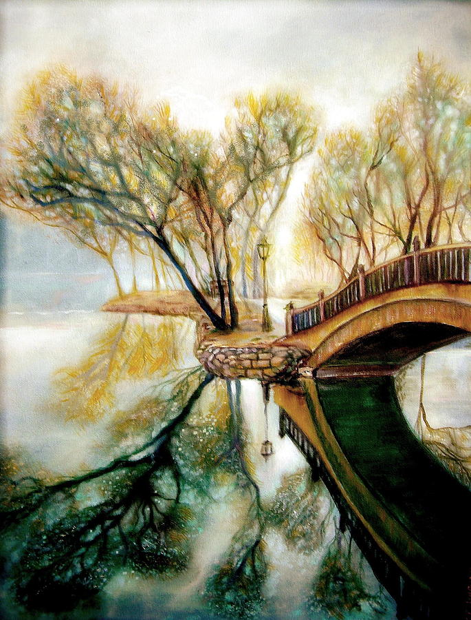 Autumn REflections Painting by Leland Castro