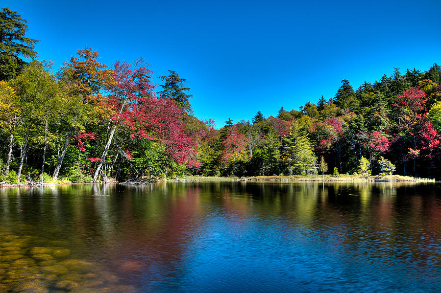 Fall Photograph - Autumn Reflections on Seventh Lake by David Patterson