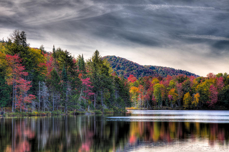 Fall Photograph - Autumn Reflections on West Lake by David Patterson