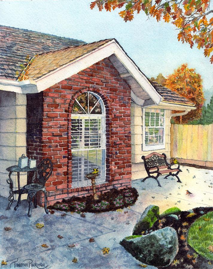 Architecture Painting - Autumn Refreshment by Timothy Pinkham