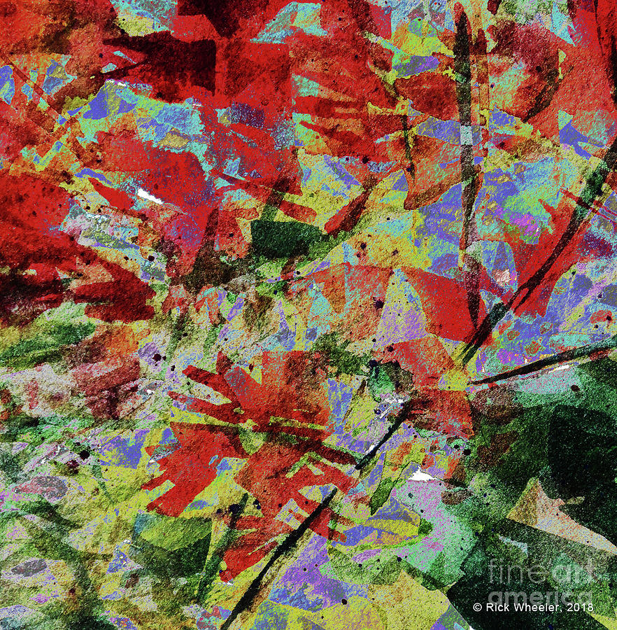 Abstract Painting - Autumn by Rick Wheeler