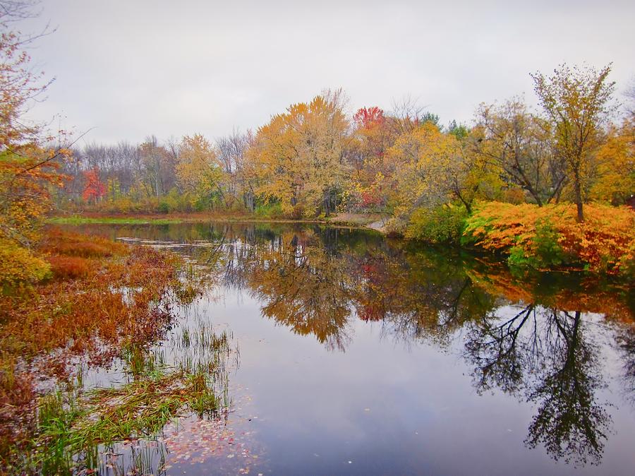 Autumn River - Ashuelot River Park Photograph by MTBobbins Photography