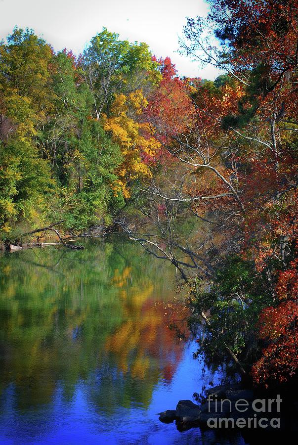 Autumn River View Photograph by Skip Willits