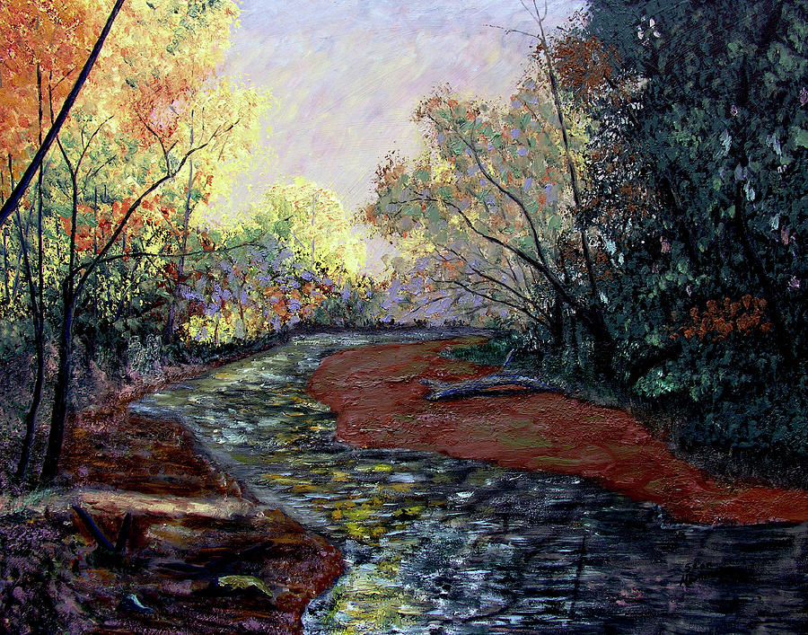 Autumn Road Painting by Stan Hamilton